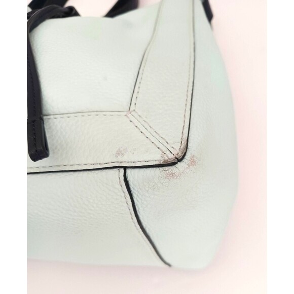 Kate Spade New York Grab Bucket Crossbody Lt Blue/Navy Pebbled Leather - Picture 10 of 15